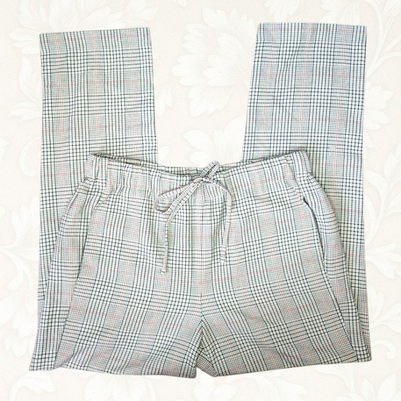 c by one Pants - C by One Plaid Drawstring Pants – Size Small – Light Academia Minimalist